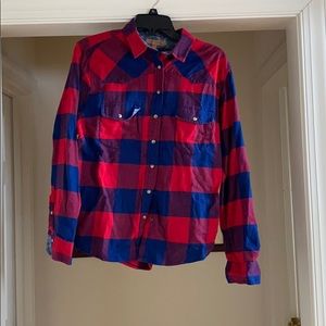 Red and Blue Women’s Flannel!